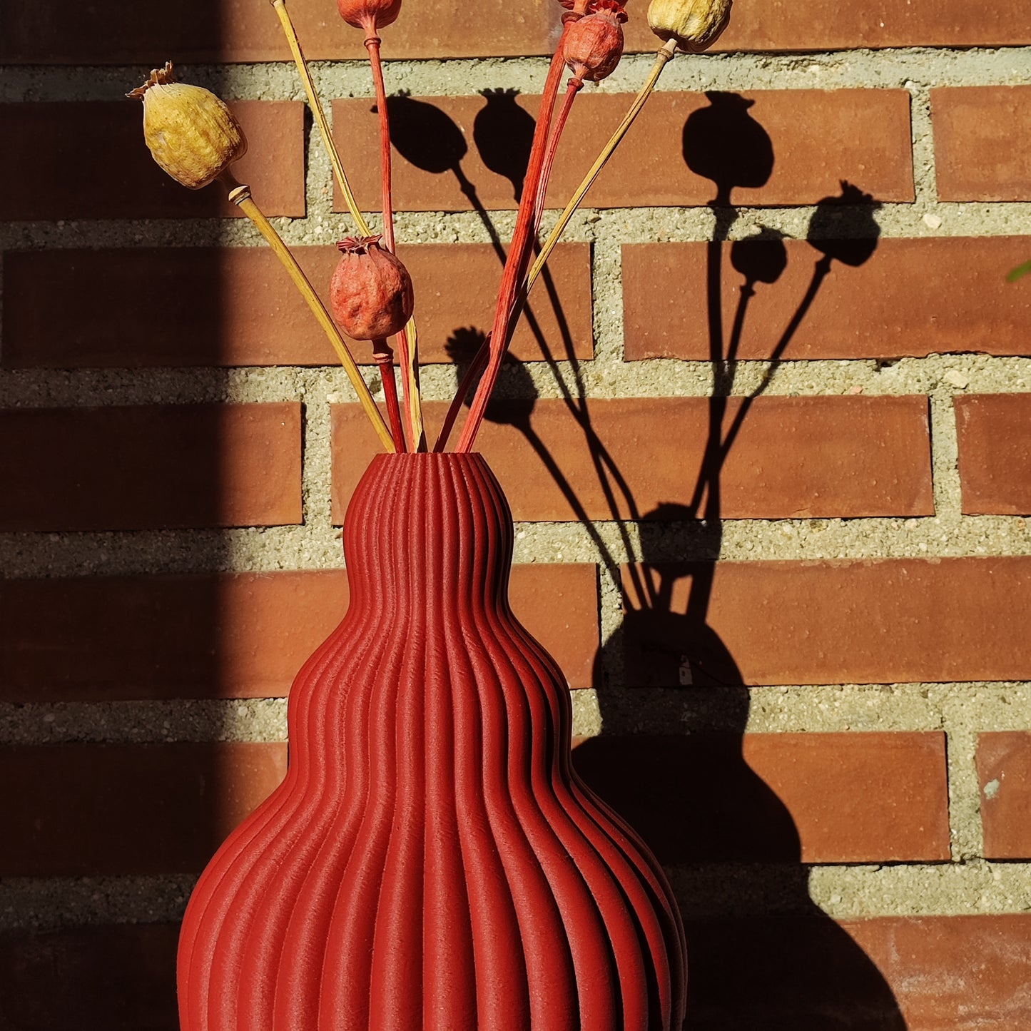 Red Velvet Vase