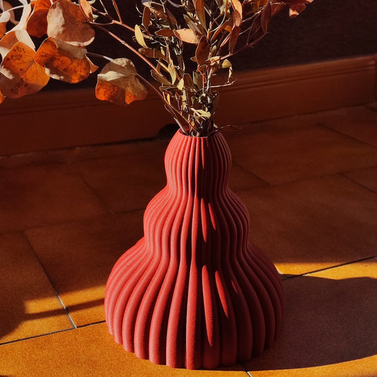 Red Velvet Vase