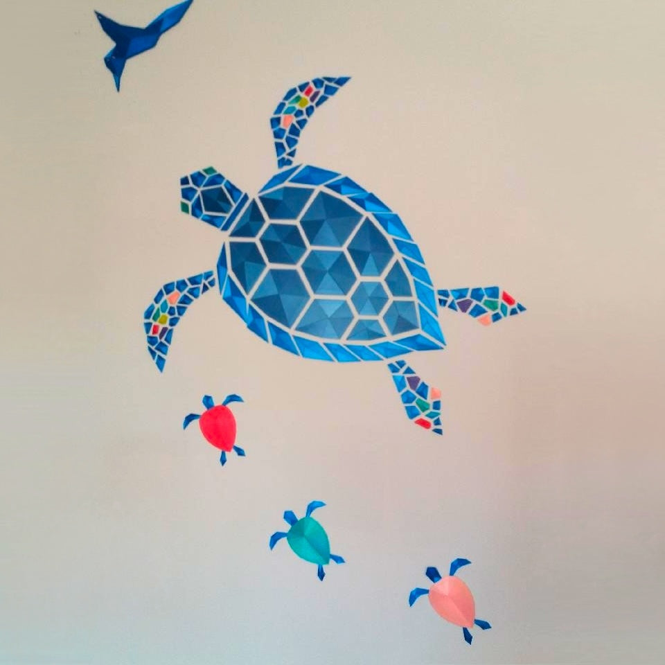 Geometric Baby Sea Turtle