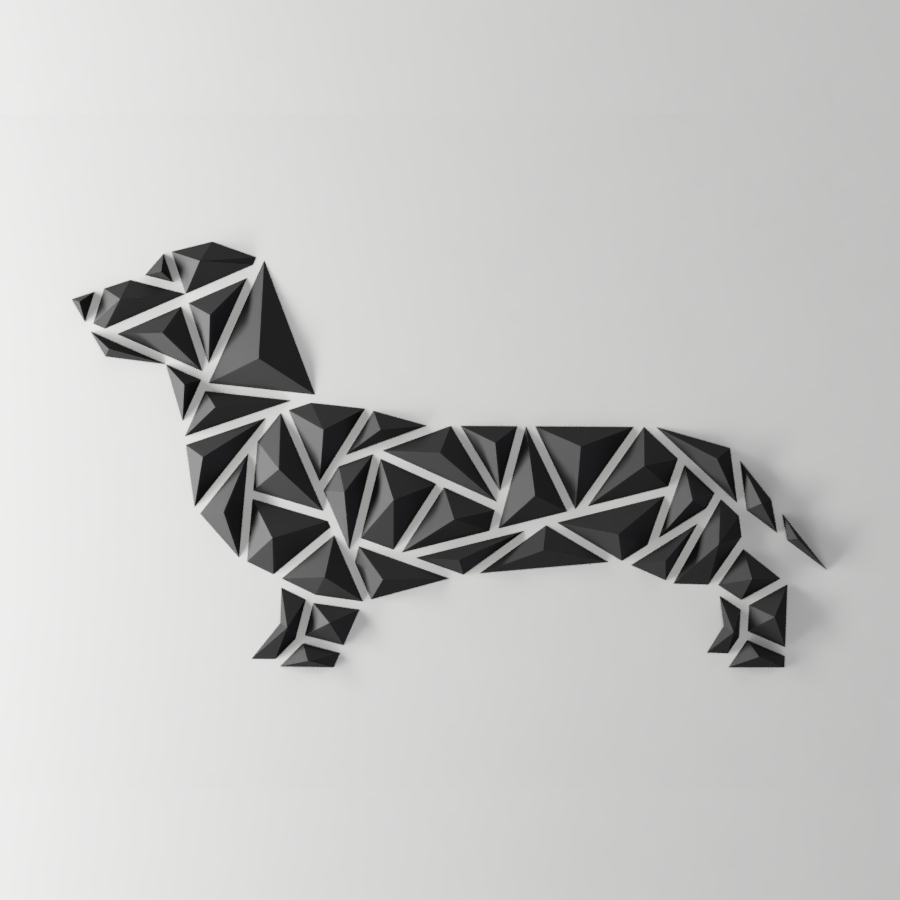 Geometric Dachshund