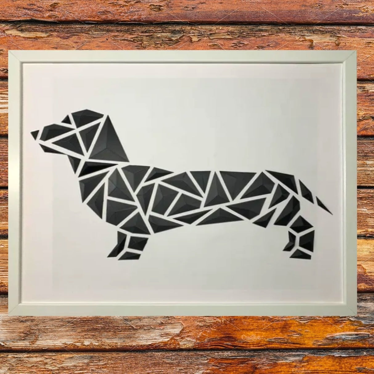 Geometric Dachshund
