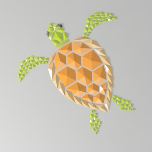 Geometric Sea Turtle