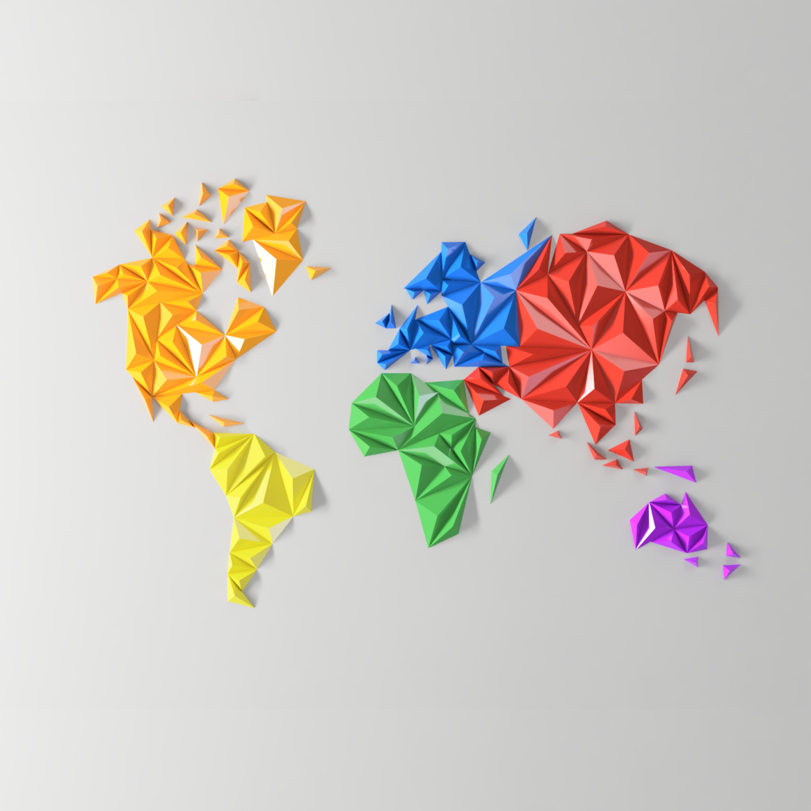 Geometric World Map
