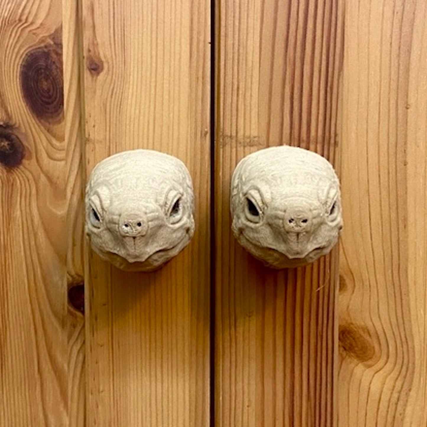 Turtle Head Cabinet Door Handles (Pair)