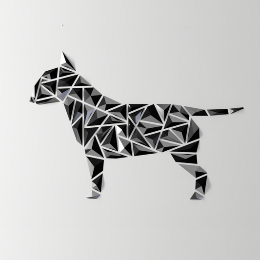 Geometric Pit-Bull Terrier