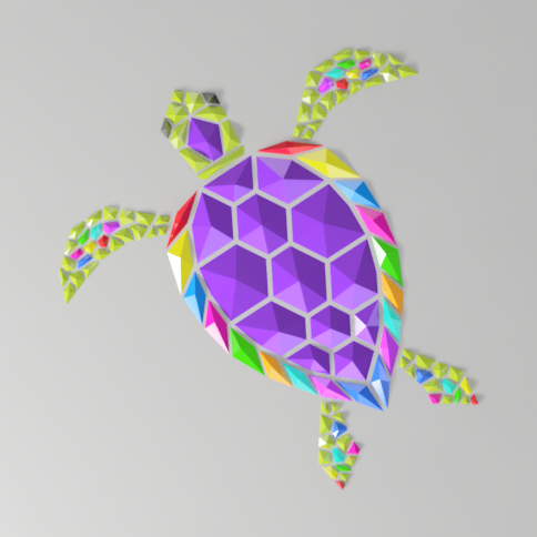 Geometric Sea Turtle